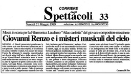 Corriere degli spettacoli, 21 maggio 1999