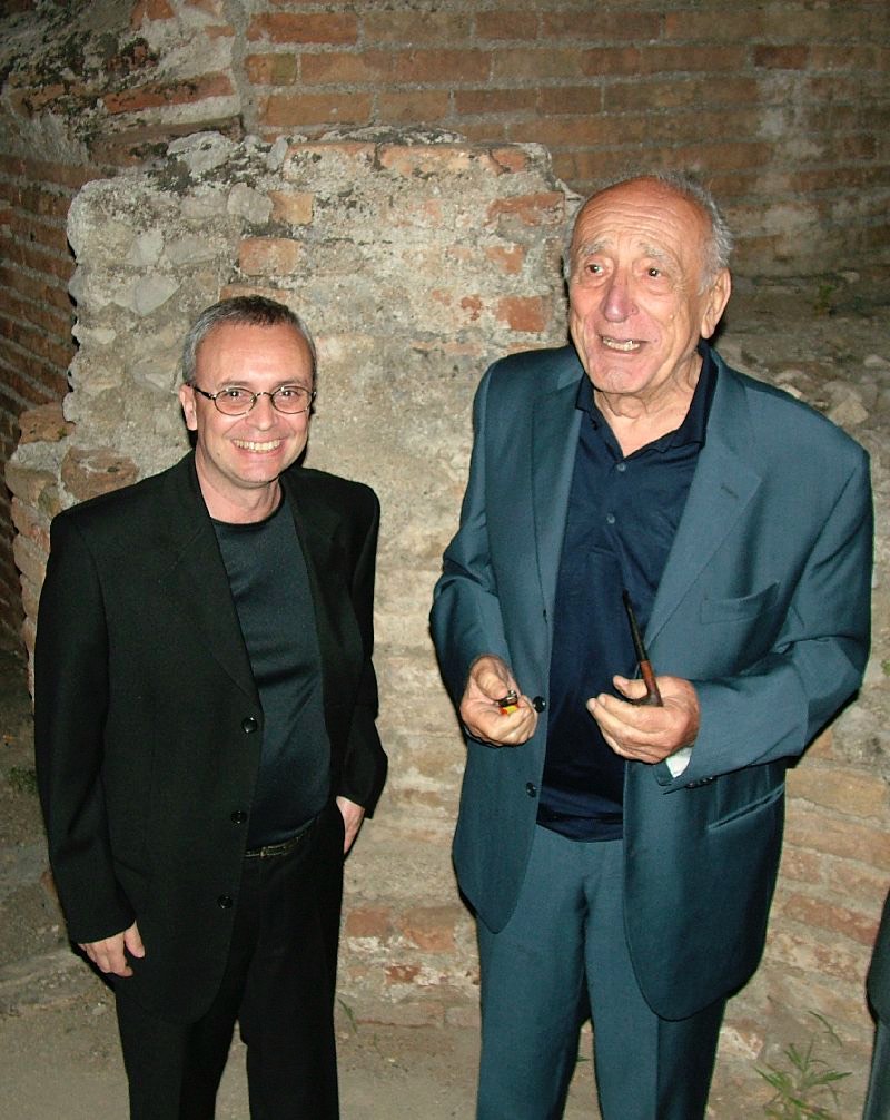 Con Arnoldo Foà a Taormina 2007